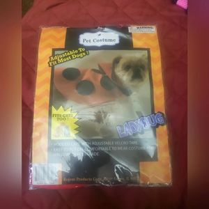Small dog ladybug costume new